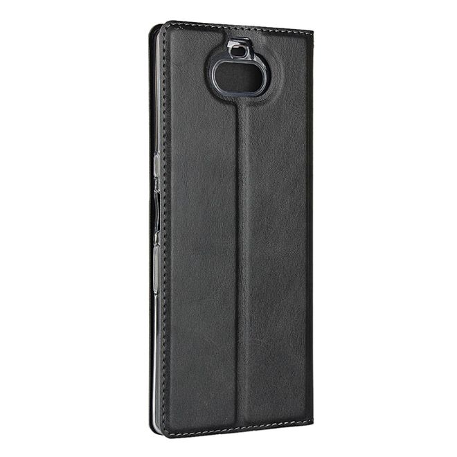 Sony Xperia 10 Plus Handy Hülle - Classic II Leder Bookcover Series - schwarz