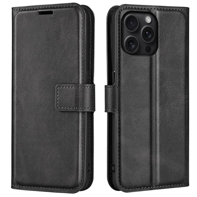 Étui pour iPhone 16 Pro Max - Collection Classic II en cuir - Noir