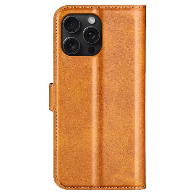 iPhone 16 Pro Max Phone Case - Classic II Leather Bookcover Series - Yellow