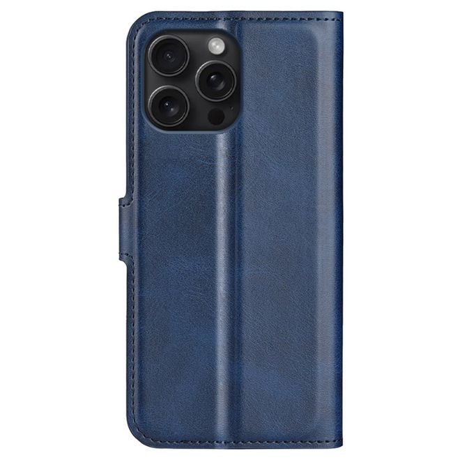 Étui pour iPhone 16 Pro Max - Collection Classic II en cuir - Bleu