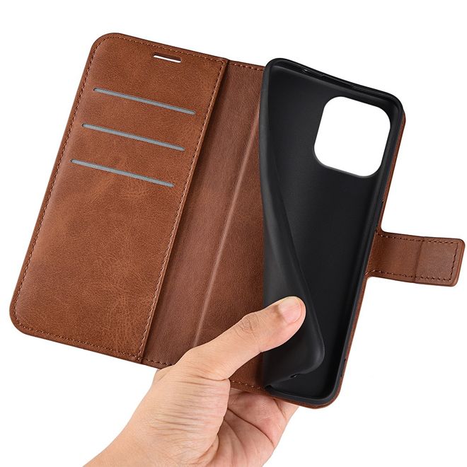 Étui pour iPhone 16 Pro Max - Collection Classic II en cuir - Marron clair