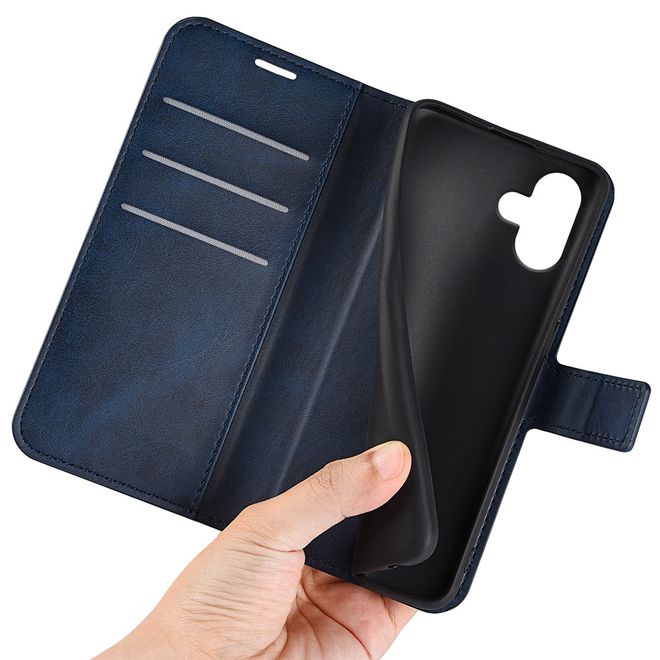 Étui pour iPhone 16 Plus - Collection Classic II en cuir - Bleu