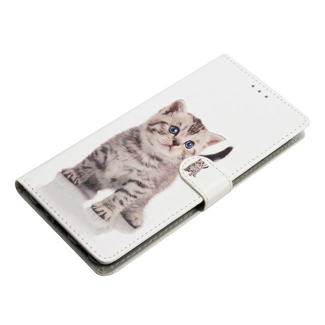 iPhone 16 Pro Max Phone Case - Leather Book Cover Image Series - Cute Cat