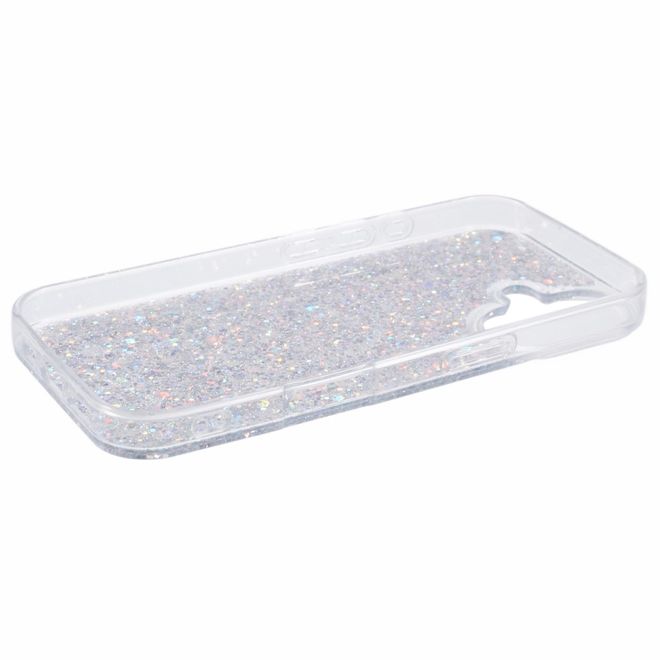 iPhone 16 Plus Phone Case - Glitter TPU Softcase Series - Silver