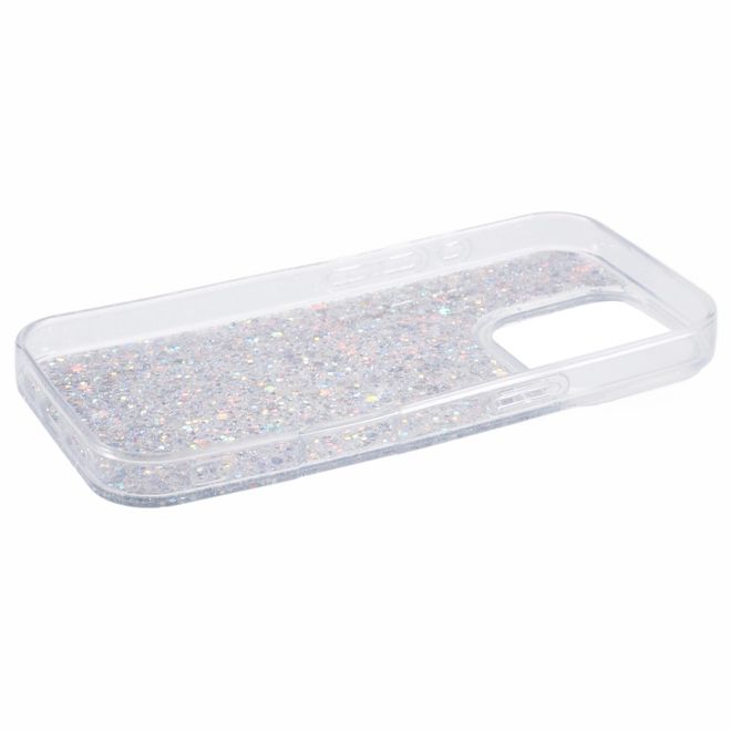 Coque pour iPhone 16 Pro Max - Série coque souple en TPU pailleté - Argent