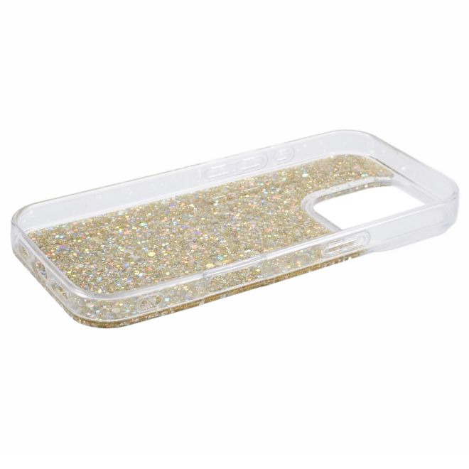 iPhone 16 Pro Max Phone Case - Glitter TPU Softcase Series - Gold