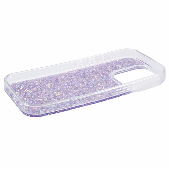 iPhone 16 Pro Max Phone Case - Glitter TPU Softcase Series - Purple