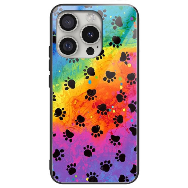 iPhone 16 Pro Max Case - Tempered Glass Hardcase with Soft TPU Edges - Footprint