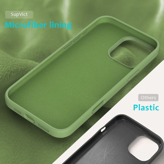 iPhone 16 Pro Max mobile phone case - soft case - Liquid Silicone Series - mint