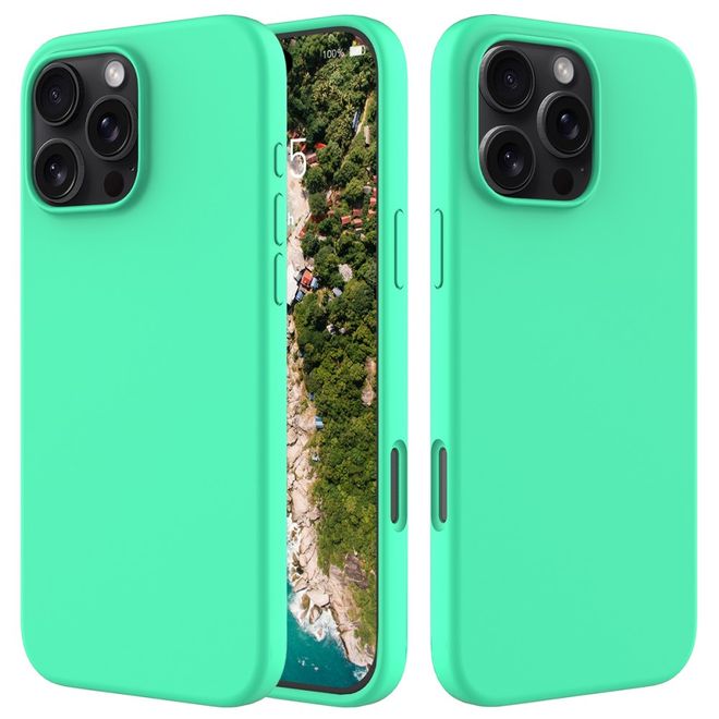 iPhone 16 Pro Max Phone Case - Softcase - Liquid Silicone Series - Green