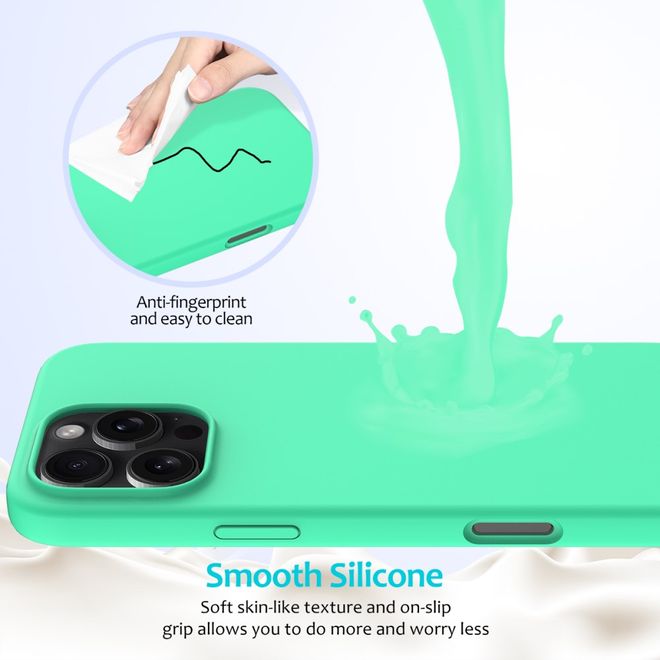 iPhone 16 Pro Max Phone Case - Softcase - Liquid Silicone Series - Green