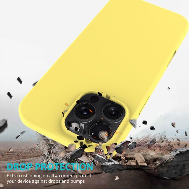 iPhone 16 Pro Max Phone Case - Softcase - Liquid Silicone Series - Yellow