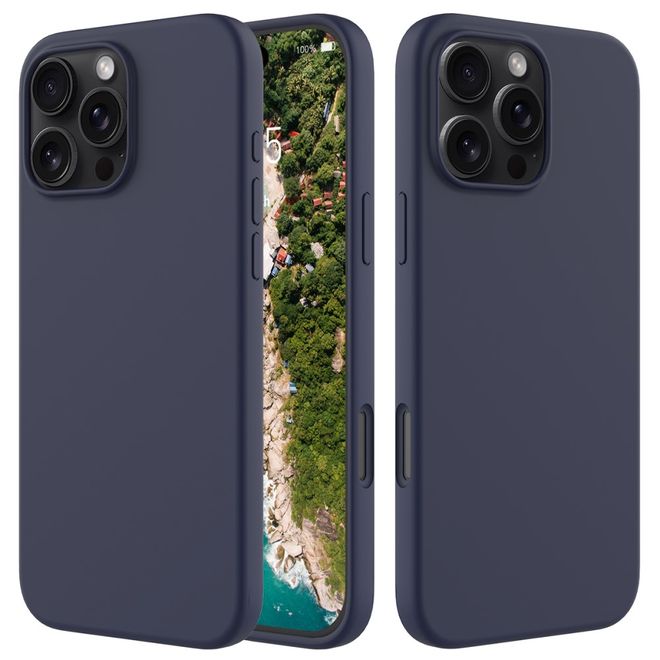 iPhone 16 Pro Max Phone Case - Softcase - Liquid Silicone Series - Dark Blue