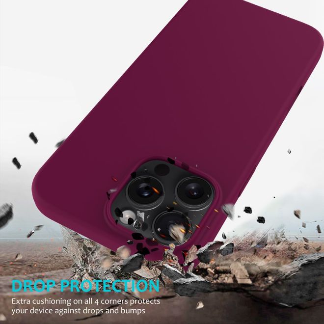 iPhone 16 Pro Phone Case - Softcase - Liquid Silicone Series - Burgundy