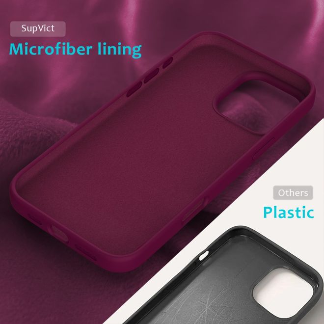 iPhone 16 Pro Phone Case - Softcase - Liquid Silicone Series - Burgundy