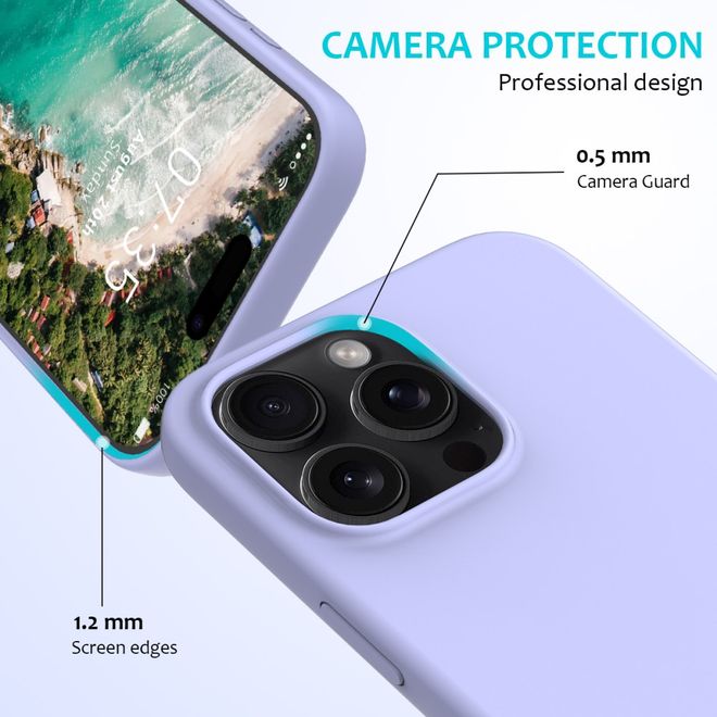 iPhone 16 Pro Handy Hülle - Softcase - Liquid Silicone Series - purpur