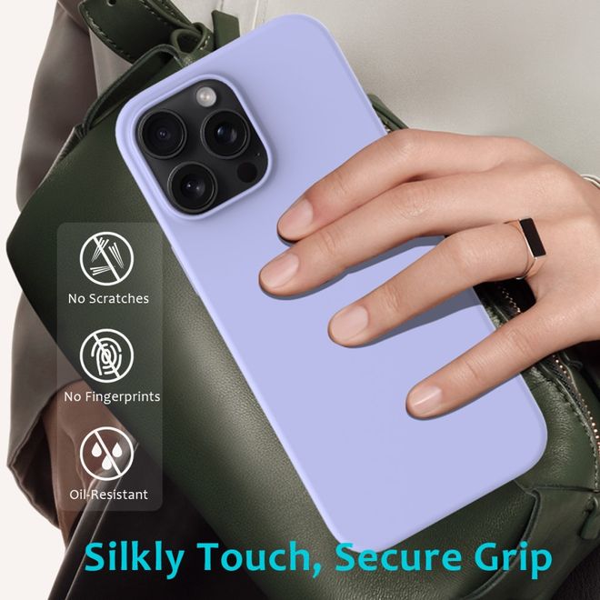 iPhone 16 Pro Handy Hülle - Softcase - Liquid Silicone Series - purpur