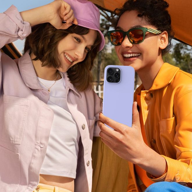 iPhone 16 Pro Handy Hülle - Softcase - Liquid Silicone Series - purpur