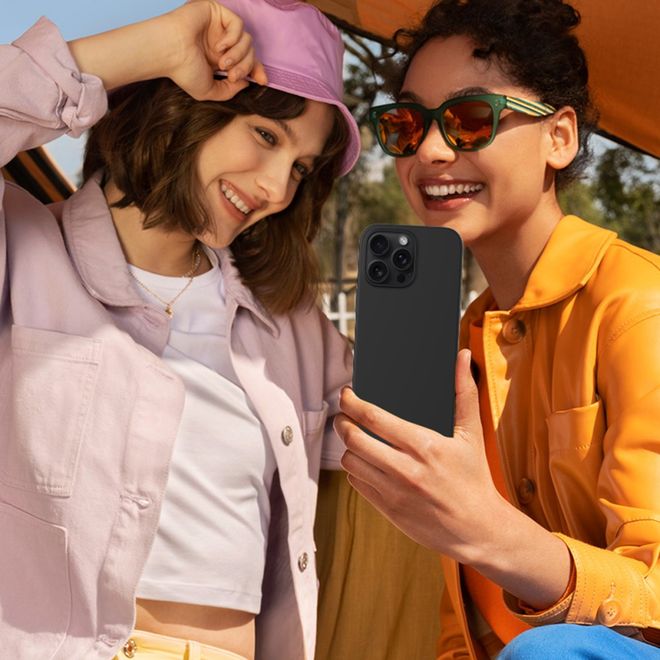 iPhone 16 Pro Handy Hülle - Softcase - Liquid Silicone Series - schwarz