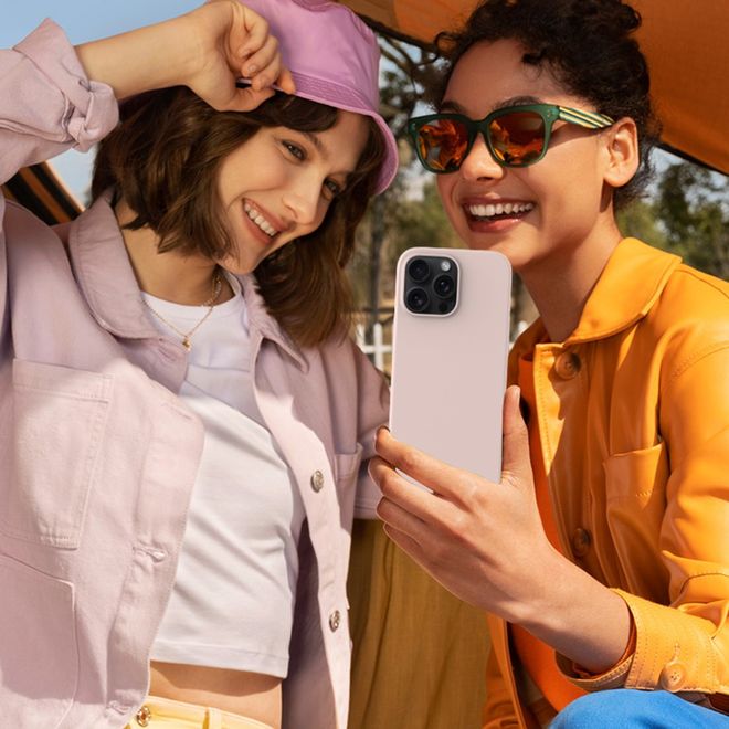 iPhone 16 Pro Handy Hülle - Softcase - Liquid Silicone Series - rosa