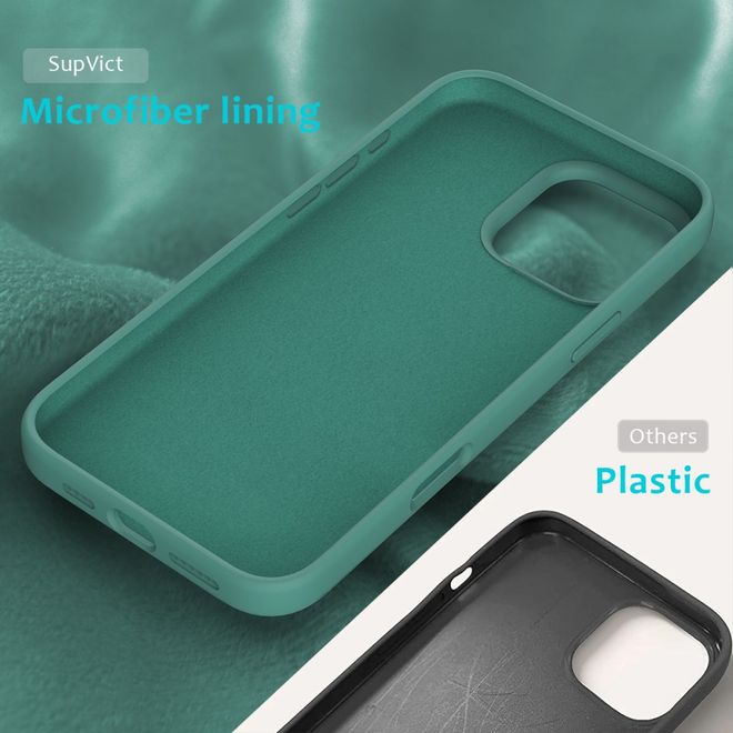 iPhone 16 Pro Handy Hülle - Softcase - Liquid Silicone Series - dunkelgrün