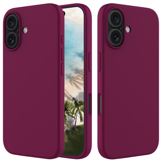 iPhone 16 Phone Case - Softcase - Liquid Silicone Series - Burgundy