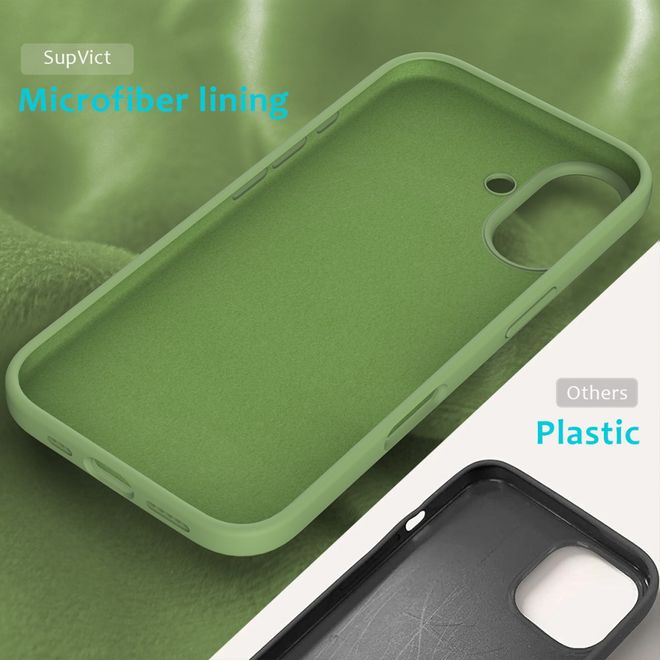 iPhone 16 mobile phone case - soft case - Liquid Silicone Series - mint