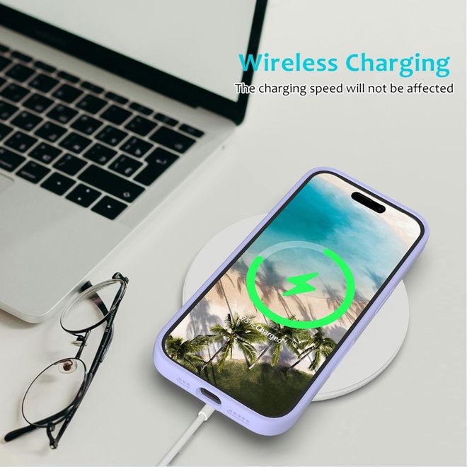iPhone 16 Phone Case - Softcase - Liquid Silicone Series - Purple