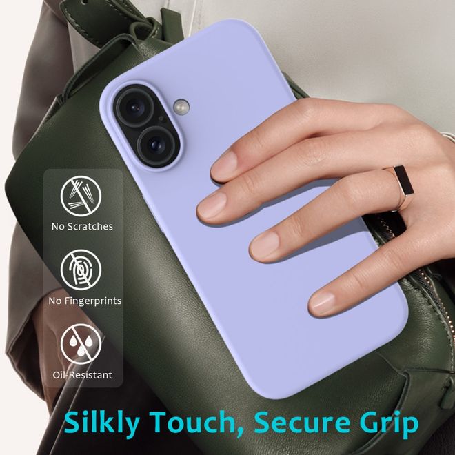 iPhone 16 Phone Case - Softcase - Liquid Silicone Series - Purple