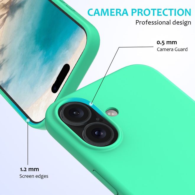 iPhone 16 Phone Case - Softcase - Liquid Silicone Series - Green