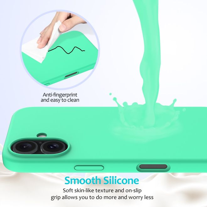iPhone 16 Phone Case - Softcase - Liquid Silicone Series - Green