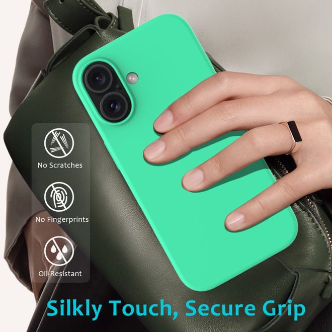 iPhone 16 Phone Case - Softcase - Liquid Silicone Series - Green