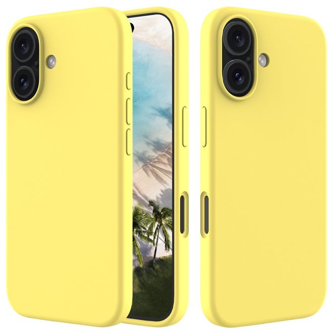 iPhone 16 Phone Case - Softcase - Liquid Silicone Series - Yellow