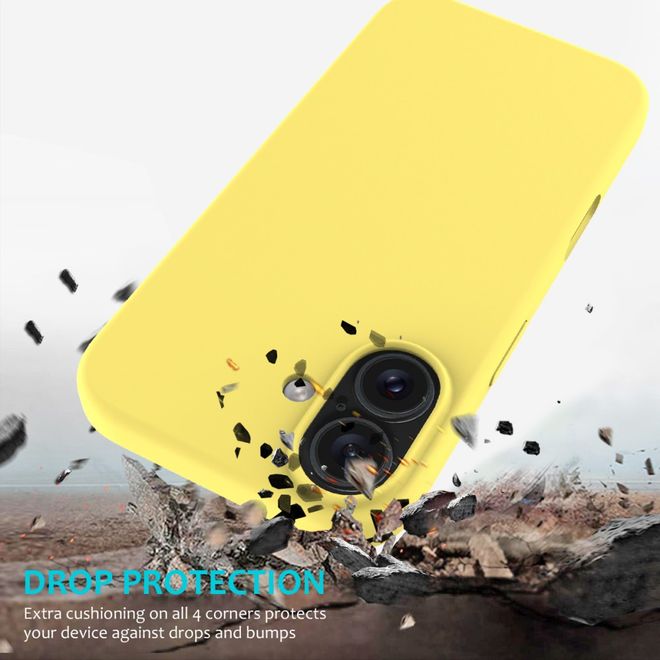 iPhone 16 Phone Case - Softcase - Liquid Silicone Series - Yellow