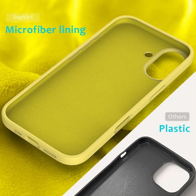 iPhone 16 Phone Case - Softcase - Liquid Silicone Series - Yellow