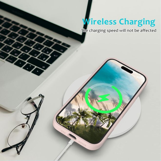 iPhone 16 Phone Case - Softcase - Liquid Silicone Series - Pink