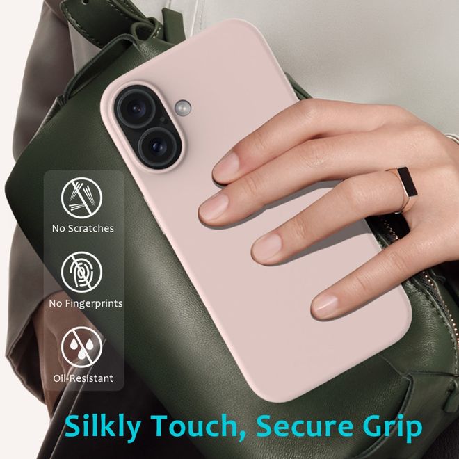 iPhone 16 Phone Case - Softcase - Liquid Silicone Series - Pink