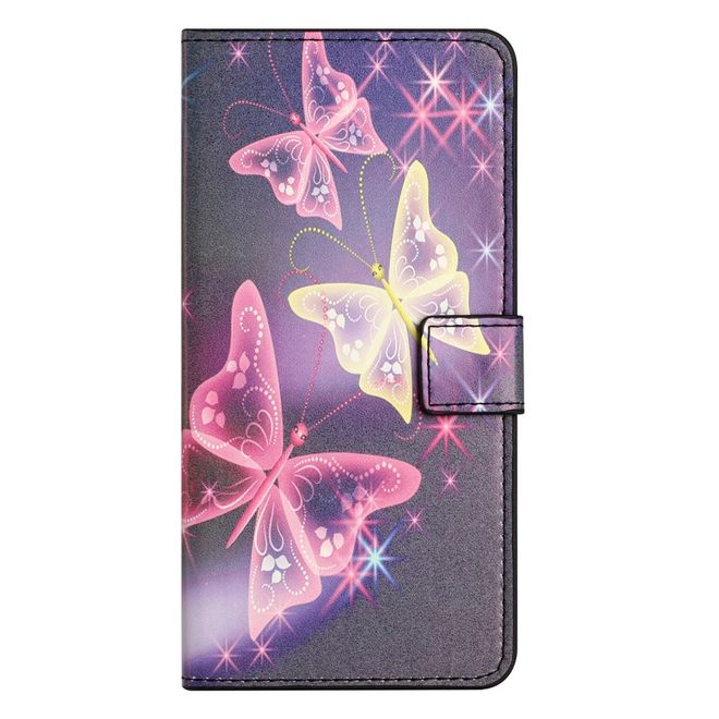 iPhone 16 Pro Phone Case - Leather Book Cover Image Series - Butterflies
