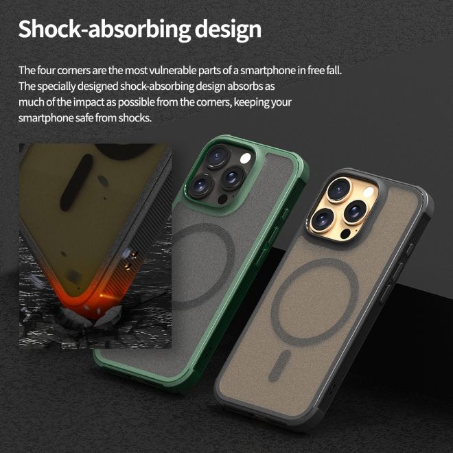 Araree - iPhone 16 Pro Hülle - Hardcase aus TPU und PC - MagSafe kompatibel - Duple M Armor Series - schwarz