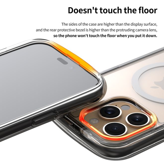 Araree - iPhone 16 Pro Hülle - Case aus TPU und PC - MagSafe kompatibel - Duple M Air Series - hellgrau