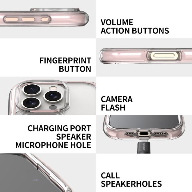 Araree - iPhone 16 Hülle - Case aus TPU und PC - MagSafe kompatibel - Duple M Air Series - pink