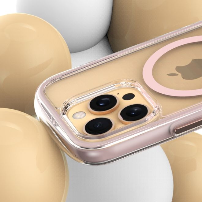 Araree - iPhone 16 Pro Hülle - Case aus TPU und PC - MagSafe kompatibel - Duple M Air Series - pink