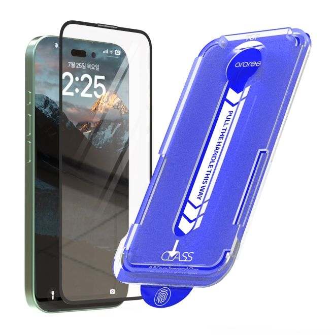 Araree - iPhone 16 Schutzglas Displayschutz - Panzer Glas - aus gehärtetem Glas - CLASS Easy Install Kit - transparent