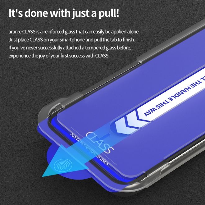Araree - iPhone 16 Schutzglas Displayschutz - Panzer Glas - aus gehärtetem Glas - CLASS Easy Install Kit - transparent