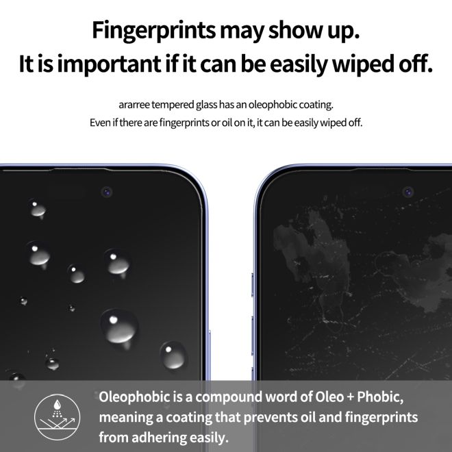 Araree - iPhone 16 Schutzglas Displayschutz - Panzer Glas - aus gehärtetem Glas - CLASS Easy Install Kit - transparent