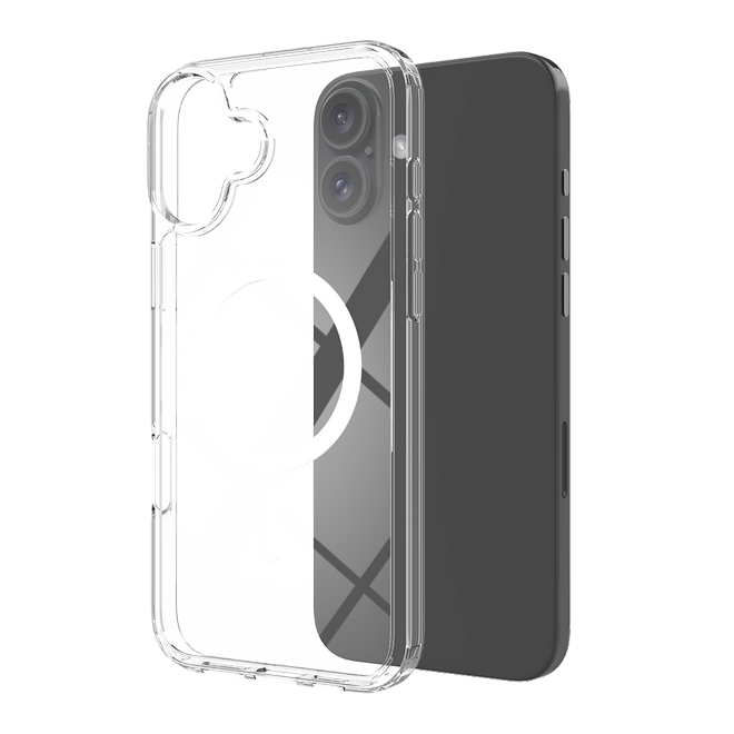 iPhone 16 Clear Case (PC/TPU) - MagSafe Series Case - Transparent