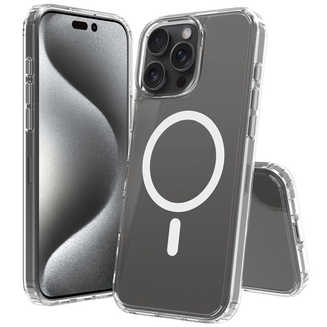 iPhone 16 Pro Max Clear Case (PC/TPU) - MagSafe Series case - transparent