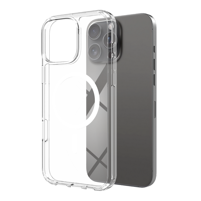 iPhone 16 Pro Max Clear Case (PC/TPU) - MagSafe Series case - transparent