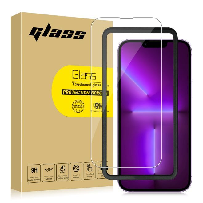 iPhone 16 Protective Glass Screen Protector - 9H Tempered Glass, 0.3mm - Transparent