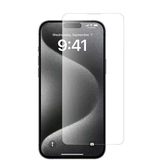 iPhone 16 Protective Glass Screen Protector - 9H Tempered Glass, 0.3mm - Transparent